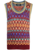 DSQUARED2 jacquard-knit vest