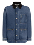 Dolce & Gabbana corduroy-collar denim jacket