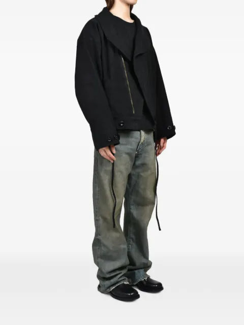 NO/FAITH STUDIOS asymmetric-collar jacket