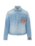 Doublet Zephyr Yarn faded denim jacket