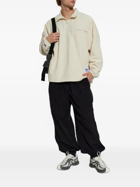 Willy Chavarria quarter-zip logo-patch jacket