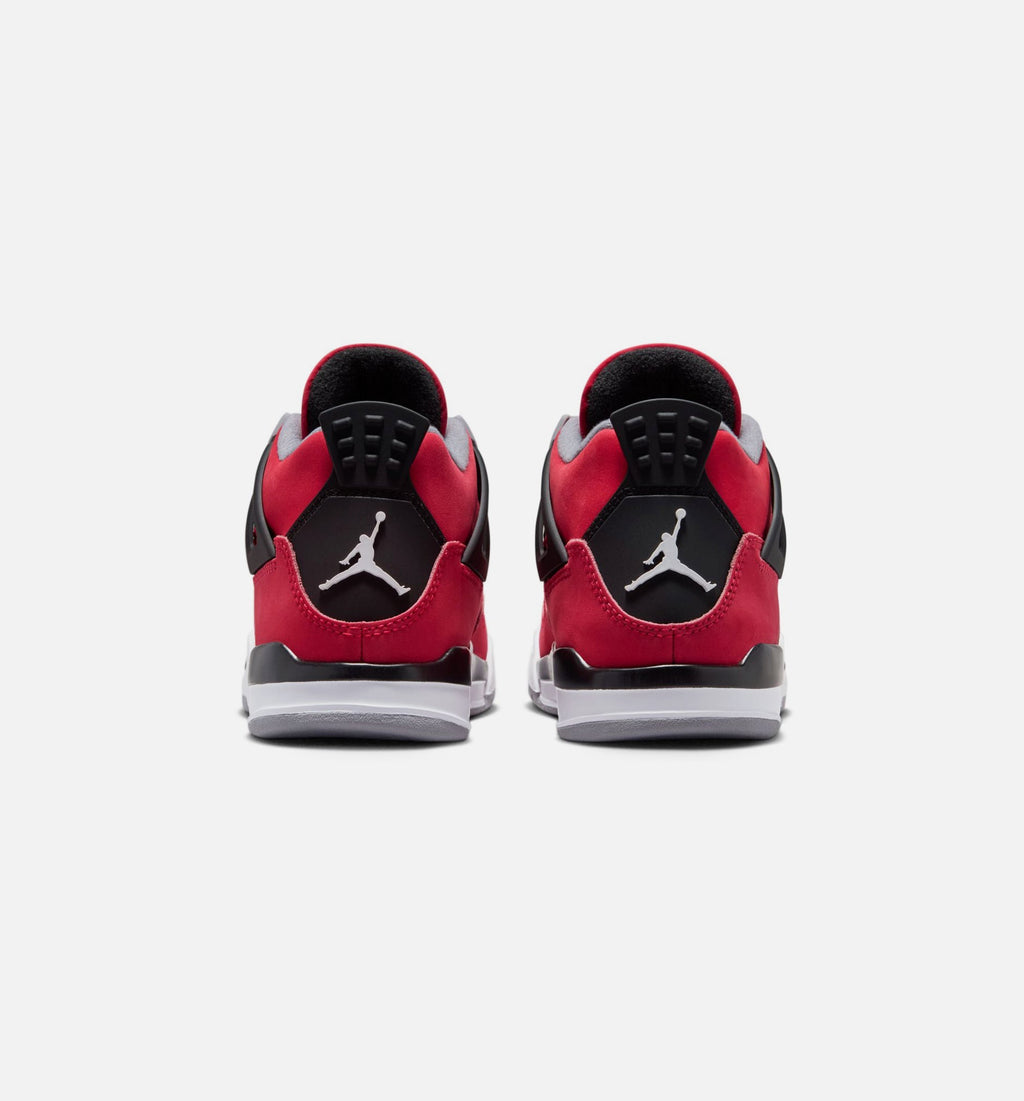 Air Jordan 4 Retro Toro Bravo Preschool Lifestyle Shoe – Fire Red/White/Black/Cement Grey