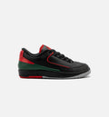 Air Jordan 2 Retro Low Christmas – Grade School Lifestyle Shoe in Black/Fire Red/Cement Grey