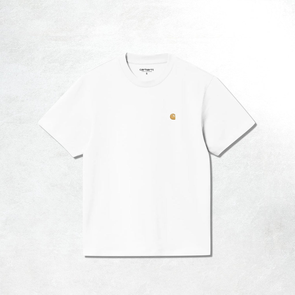 Carhartt WIP S/S Chase T-Shirt : White / Gold