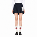 Women's 4-Bar Knitted Pleated Midi Skirt | Thom Browne