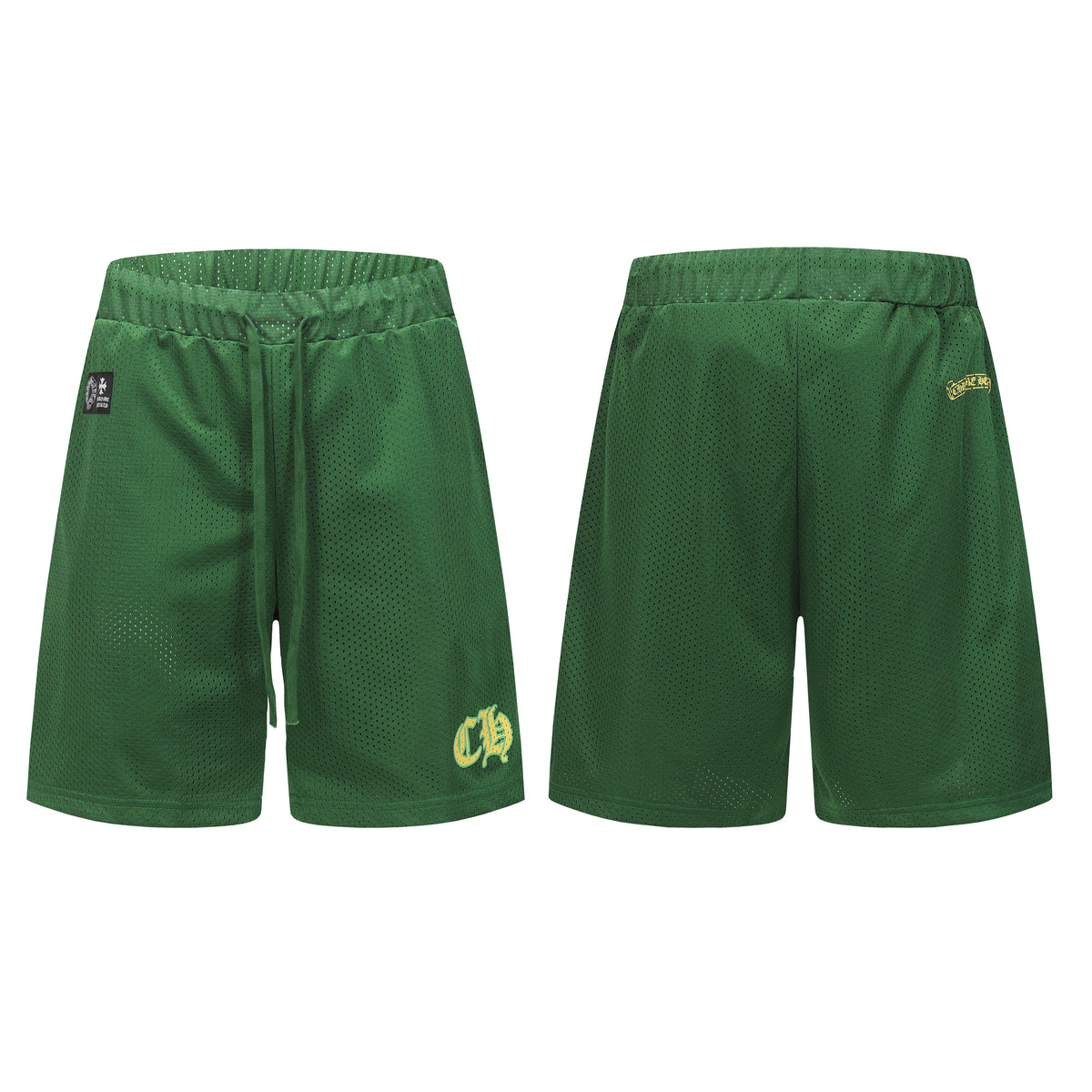 Chrome Hearts Sports Mesh Varsity Shorts Green