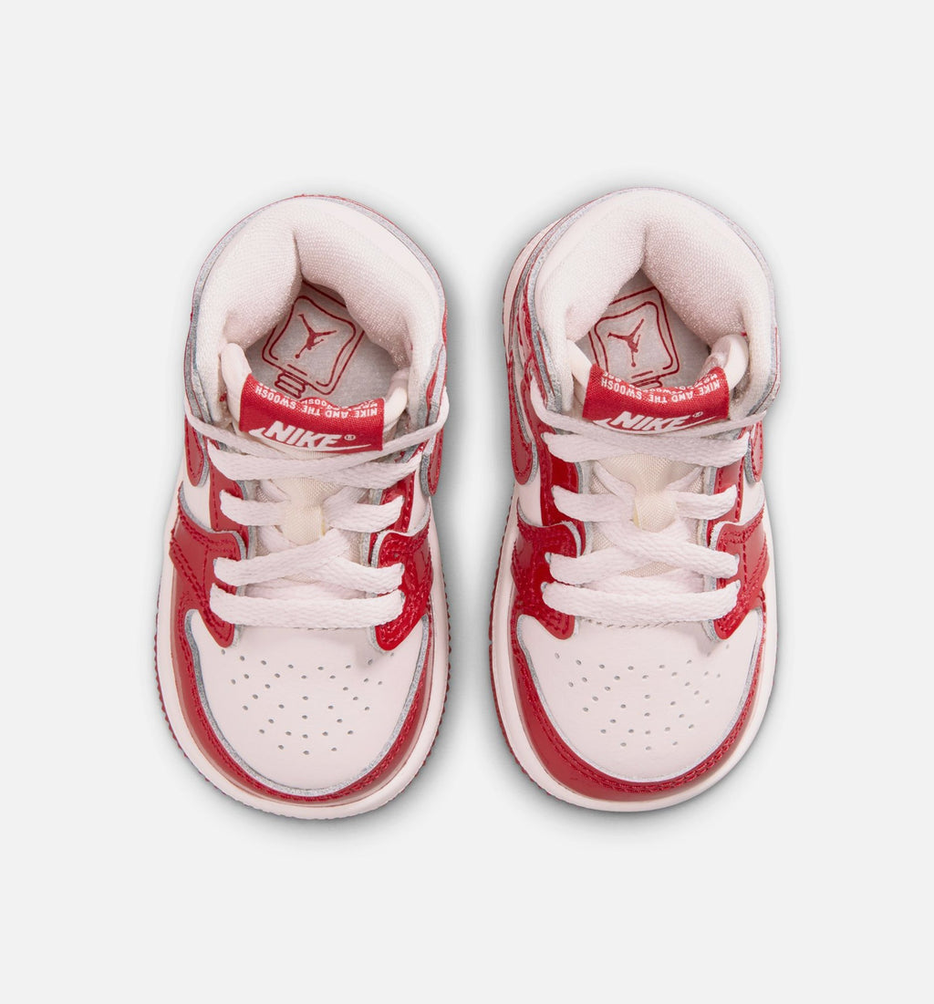 Air Jordan 1 Retro High OG Nails And Grails Baby & Toddler Shoes - Red/Silver