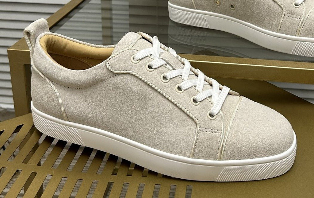 Christian Louboutin Light Beige Low-Top Sneakers