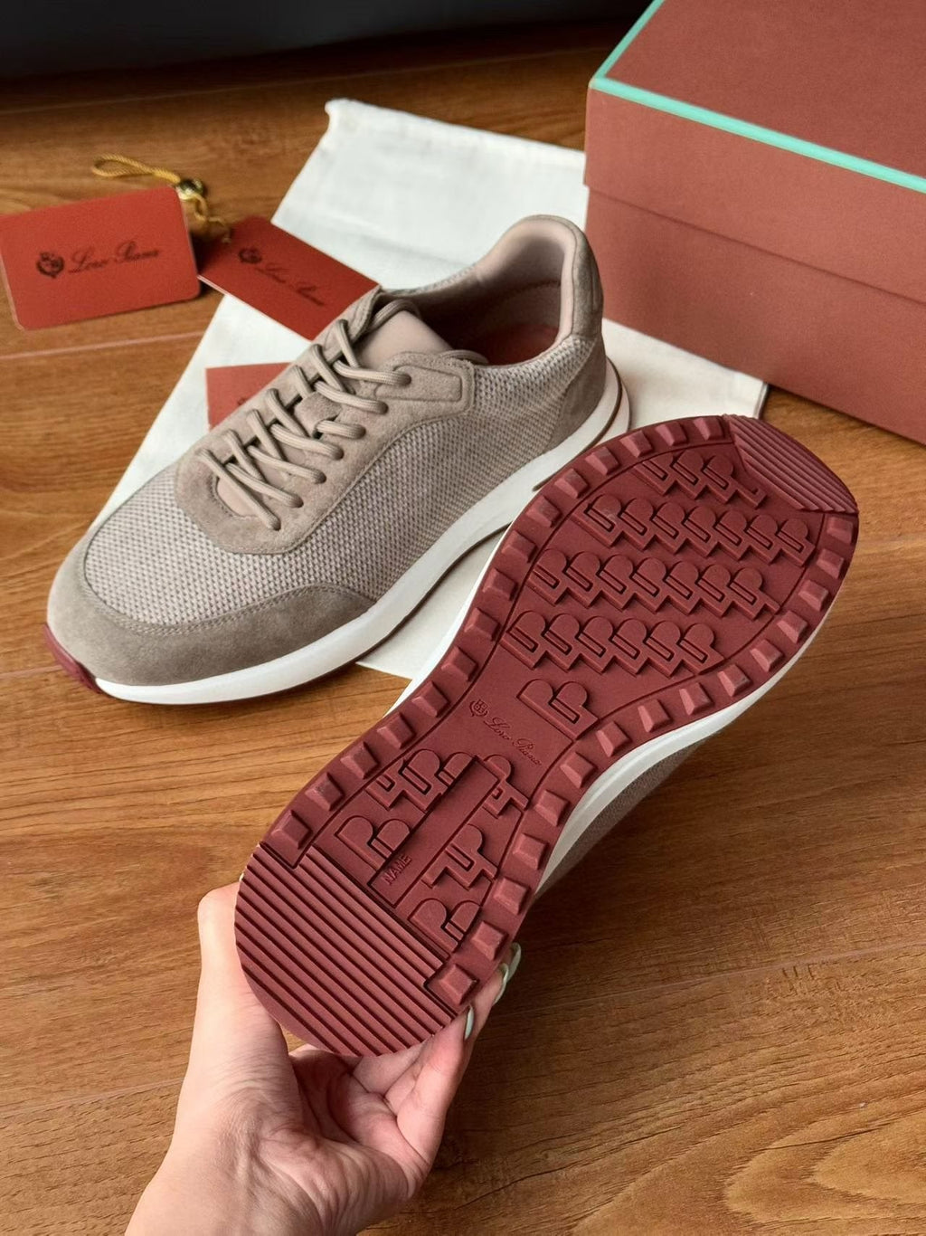 Loro Piana Week End Walk Knit Sneaker