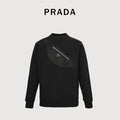 Prada Backpack Pocket Crewneck Sweatshirt Black