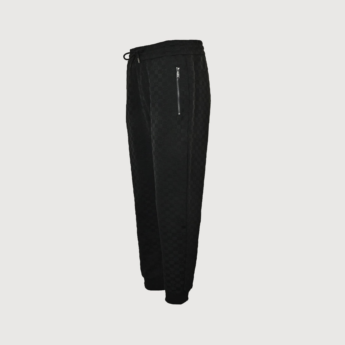 Louis Vuitton LV Logo Damier Pocket Zip Jogger Pants Black